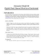 Preview for 1 page of Echometer M Manual