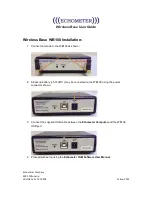 Предварительный просмотр 4 страницы Echometer Wireless Base WB100 User Manual