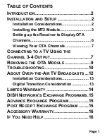 Preview for 2 page of EchoStar Over-the-Air Module MT2 User Manual