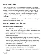 Preview for 3 page of EchoStar Over-the-Air Module MT2 User Manual