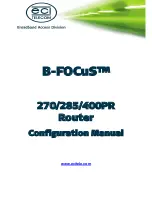 Preview for 1 page of Eci Telecom B-FOCuS 270 Configuration Manual