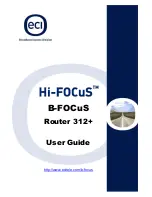 Предварительный просмотр 1 страницы Eci Telecom B-FOCuS 312 User Manual