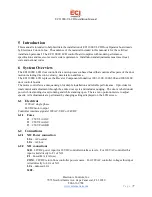 Предварительный просмотр 7 страницы ECI 1000-U LCD Installation Manual