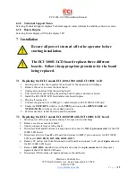 Предварительный просмотр 12 страницы ECI 1000-U LCD Installation Manual