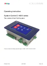 ECKELMANN CI 4000 Operating Instruction предпросмотр