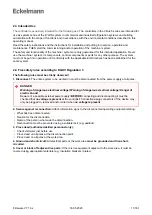 Preview for 11 page of ECKELMANN Virtus 5 Series Operating Instructions Manual