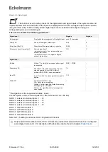 Preview for 126 page of ECKELMANN Virtus 5 Series Operating Instructions Manual