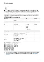 Preview for 129 page of ECKELMANN Virtus 5 Series Operating Instructions Manual