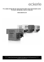 Preview for 8 page of Eckerle EE 1650 Installation Instructions Manual