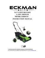 Preview for 1 page of Eckman Elite EKRM36 Instruction Manual