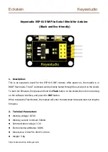 eckstein Keyestudio ESP-01S Manual предпросмотр