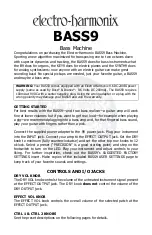 Eclectro-Harmonix Bass9 Manual preview