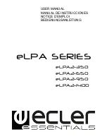 Предварительный просмотр 1 страницы Ecler essentials eLPA Series User Manual