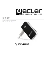 Предварительный просмотр 1 страницы Ecler essentials ePINBLU Quick Manual