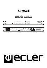 Предварительный просмотр 1 страницы Ecler ALMA24 Service Manual