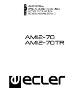 Предварительный просмотр 1 страницы Ecler AMI2-70 User Manual