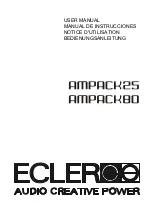 Ecler AMPACK Series User Manual предпросмотр