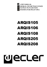 Preview for 1 page of Ecler ARQIS105 User Manual