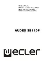 Preview for 1 page of Ecler AUDEO SB110P User Manual