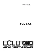 Ecler AVMA8-8 User Manual предпросмотр