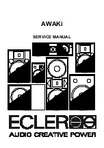 Предварительный просмотр 1 страницы Ecler AWAKi Service Manual