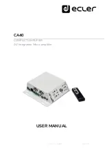 Ecler CA120HZ User Manual preview