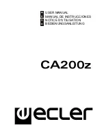 Ecler CA200z User Manual preview