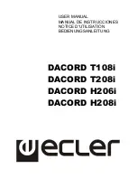 Preview for 1 page of Ecler DACORD H206i Use Manual