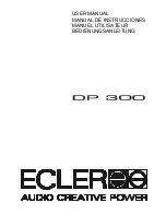 Ecler DP 300 User Manual preview