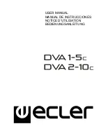 Ecler DVA 1-5c User Manual предпросмотр