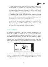 Preview for 6 page of Ecler eAM106WH User Manual