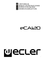 Ecler eCA120 User Manual preview