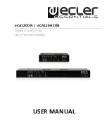 Ecler eCA120DN User Manual предпросмотр