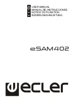 Ecler eSAM402 User Manual preview