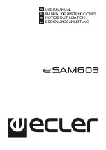 Ecler eSAM603 User Manual preview
