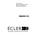 Ecler HAK310 User Manual preview