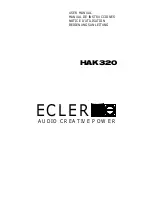 Ecler HAK320 User Manual preview