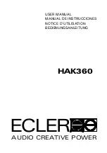 Ecler HAK360 User Manual предпросмотр