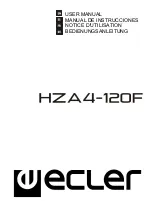 Предварительный просмотр 1 страницы Ecler HZA4-120F User Manual