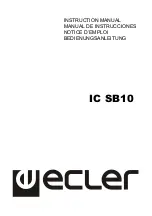 Ecler IC SB10 Instruction Manual предпросмотр