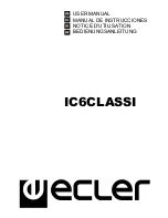 Preview for 1 page of Ecler IC6CLASSI User Manual