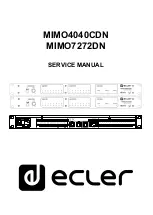 Ecler MIMO4040CDN Service Manual preview