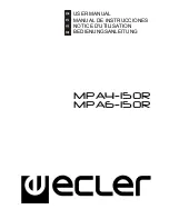 Предварительный просмотр 1 страницы Ecler MPA6-150R User Manual