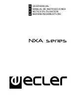 Предварительный просмотр 1 страницы Ecler NXA series User Manual