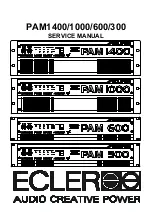 Ecler PAM1400 Service Manual предпросмотр