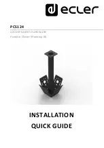 Предварительный просмотр 1 страницы Ecler PCS124 Installation And Quick Manual