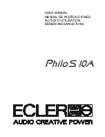 Ecler Philos 10A User Manual предпросмотр