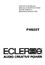 Предварительный просмотр 1 страницы Ecler PHS20T Instruction Manual