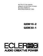Ecler QEM16-2 Instruction Manual preview
