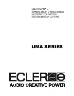 Ecler UMA SB118 User Manual preview